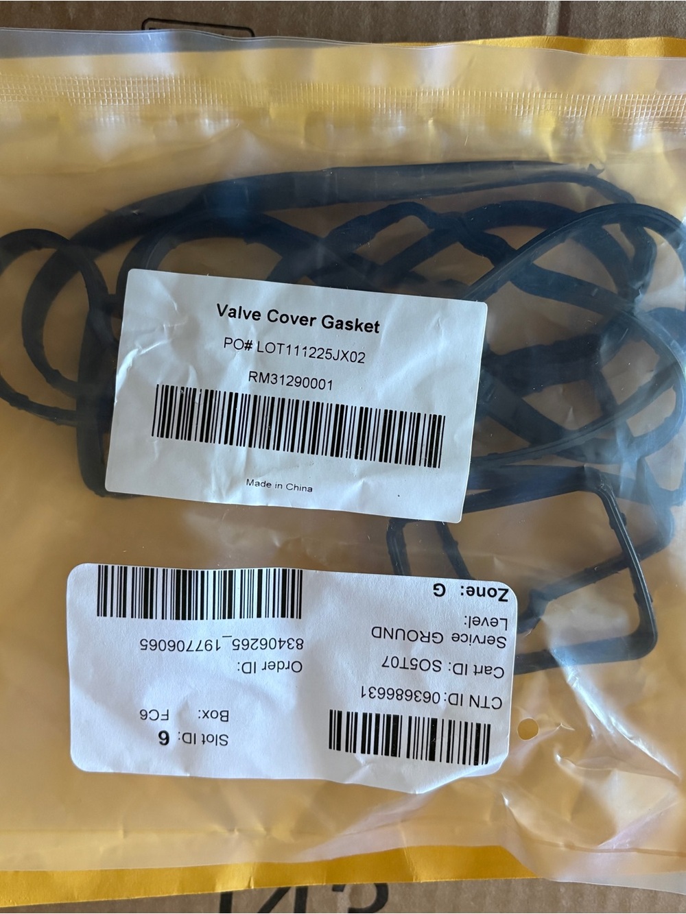 2004-2011 Ford Focus Valve Cover Gasket